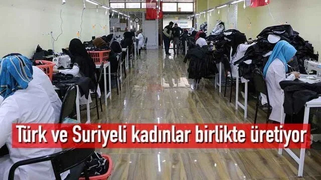 Türk ve Suriyeli kadınlar birlikte üretiyor