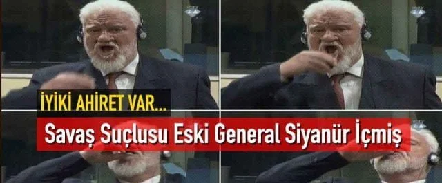 Eski Hırvat general’potasyum siyanür’ içerek intihar etmiş