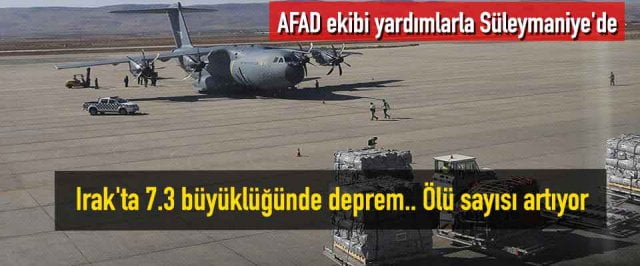 AFAD ekibi yardımlarla Süleymaniye’de