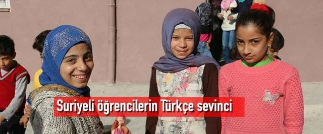 Suriyeli öğrencilerin Türkçe sevinci