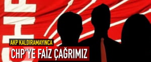 CHP ‘ YE FAİZ ÇAĞRIMIZ