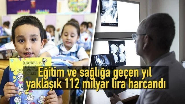 Eğitim ve sağlığa geçen yıl yaklaşık 112 milyar lira harcandı