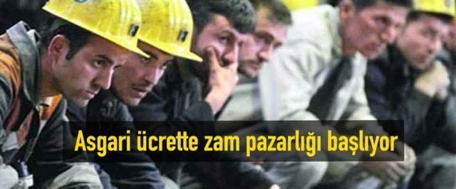 Asgari ücrette zam pazarlığı başlıyor