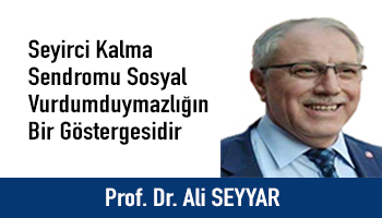 Seyirci Kalma Sendromu Sosyal Vurdumduymazlığın Bir Göstergesidir