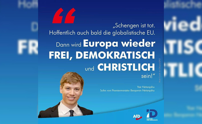 İslam Düşmanı Alman Parti AfD İsrail Liderinin Oğluna Sarıldı