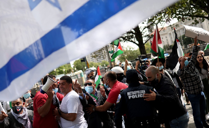 ABD’de Netanyahu Karşıtı Hem Filistinli Hem İsrailli Protestoları