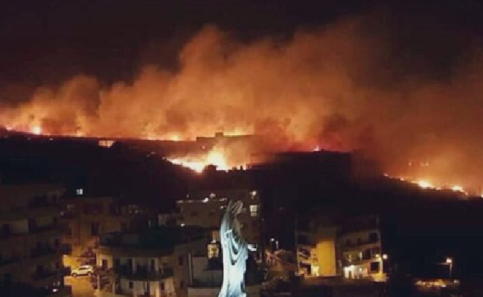 İsrail-Lübnan Sınır Bölgesi Yangınları