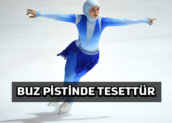 Dünyanın yarışmalara giren ilk tesettürlü artistik buz patencisi Zehra Lari
