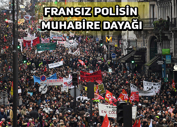 Paris protestosunda polis Foto muhabiri yaraladı