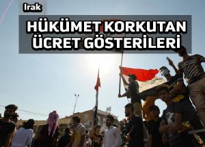Göstericiler geciken maaşlar nedeniyle Irak’ın Basra kentinde trafiği engelledi