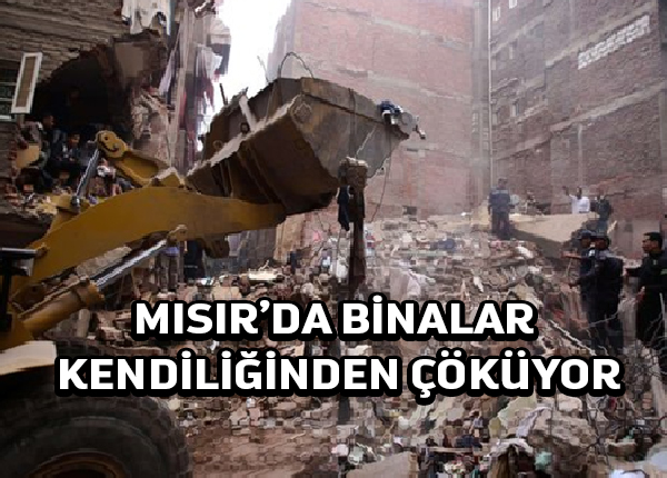 İskenderiye’de çöken apartman çok sayıda ölüme neden oldu