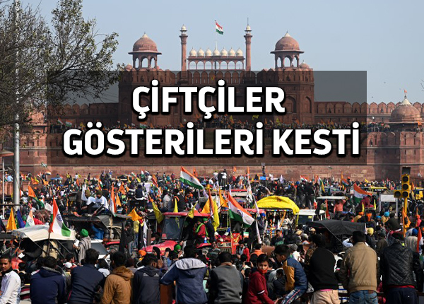 Hintli çiftçiler ölümlü şiddet ardından gösterileri iptal etti
