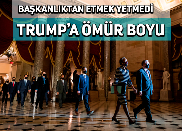 US House, Trump’ın görevden alınmasıyla ilgili tasarıyı Senato’ya gönderdi