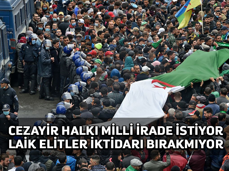 Cezayir protesto hareketinin 2. yıldönümünde onbinlerin mitingi