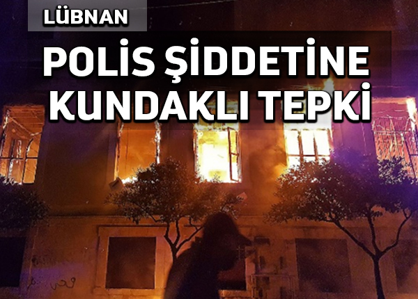 Lübnanlı göstericiler ölüm vakası ardından hükümet binasını ateşe verdi