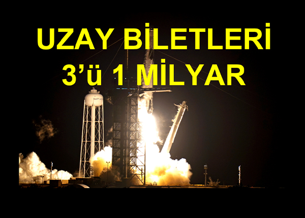Uzay uçuşu için milyar civarı bilet parası veren üç adam