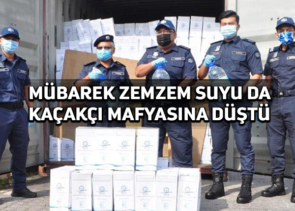 Malezya gümrüğü kaçakçıları 25.000 litre zemzem suyu kaçırırken yakaladı