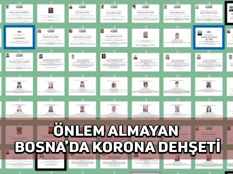 Saraybosna’da dört günde 90 Korona vefat