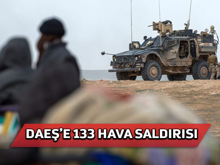 DAEŞ karşıtı koalisyon, grubun Irak’taki tesislerine 133 hava saldırısı düzenledi