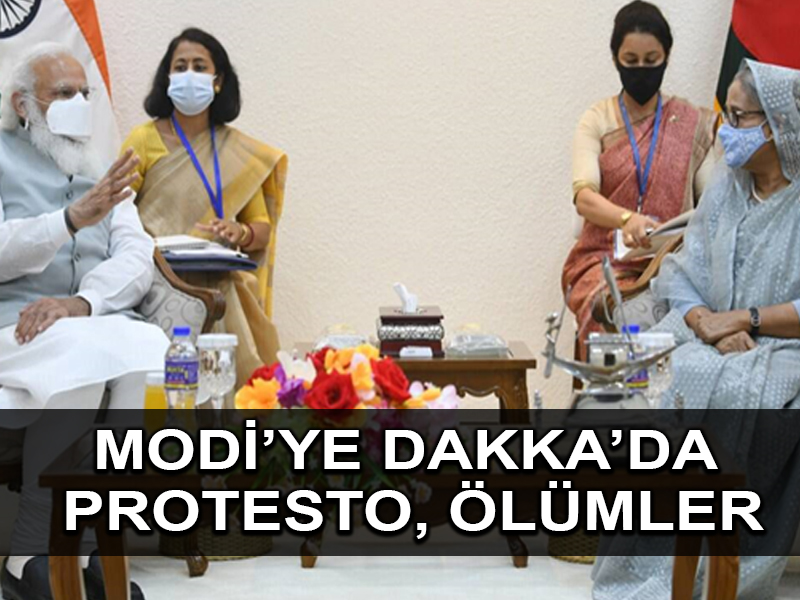 Hindu aşırılıkçı Modi’ye Bangladeş ziyaretinde tepki