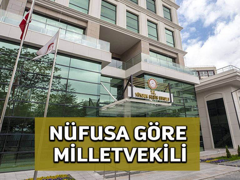 YSK, nüfusa göre illerin çıkaracağı milletvekili sayısını belirledi