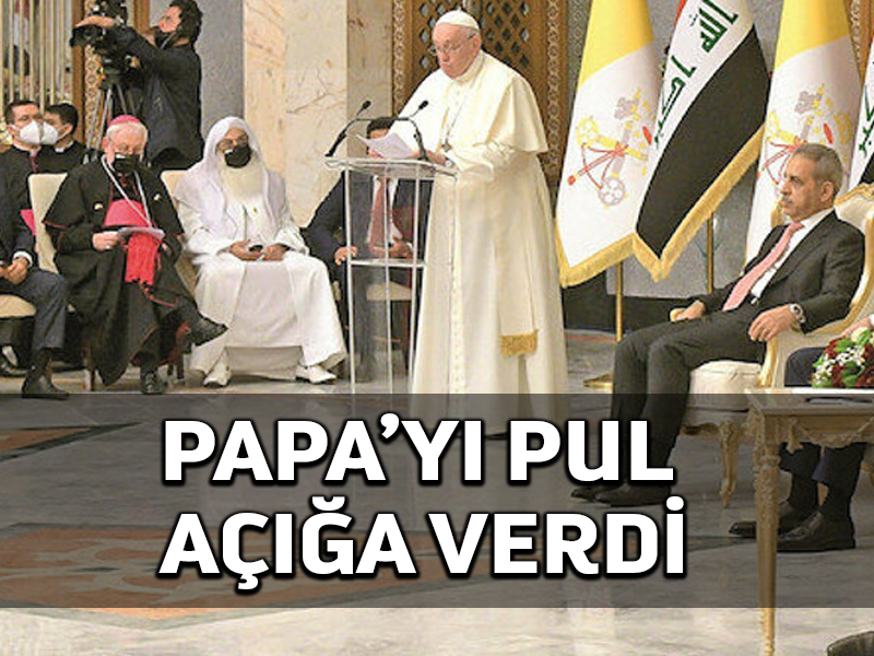 Papa’nın ziyaret nedenini puldaki harita ele verdi