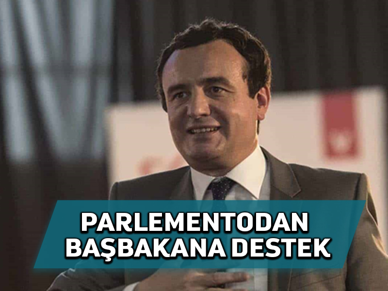 Kosova parlamentosu yeni başbakan olarak Albin Kurti’yi destekliyor