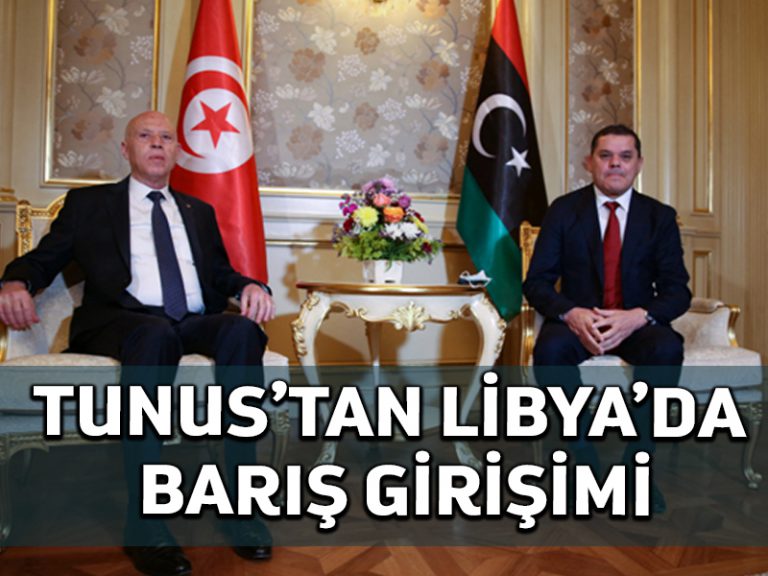 Tunus cumhurbaşkanı milli birlik hükümetiyle görüşmeler için Libya’da