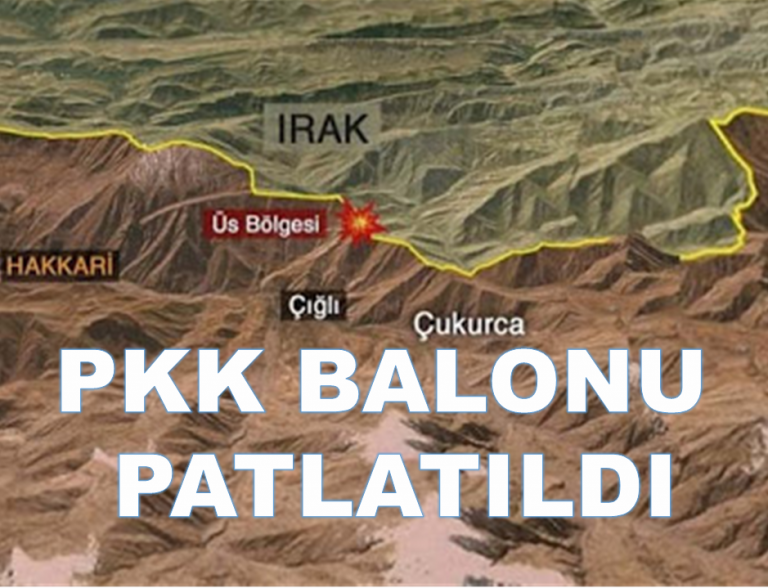 Hakkari Zertepe üssümüze yönelen balon imha edildi