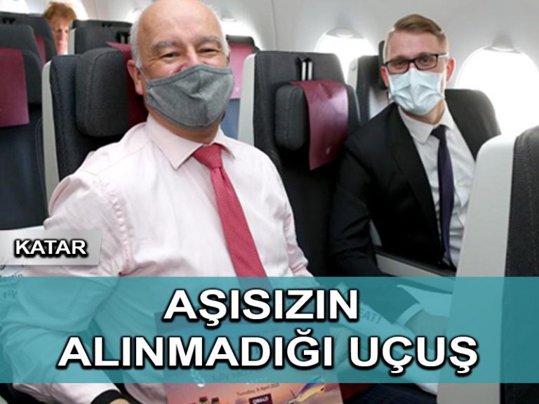 Katar, dünyanın aşılı ilk uçuşunu gerçekleştiriyor