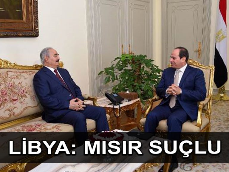 Libya ordusu Mısır’ı Hafter’i silahlandırmakla suçluyor