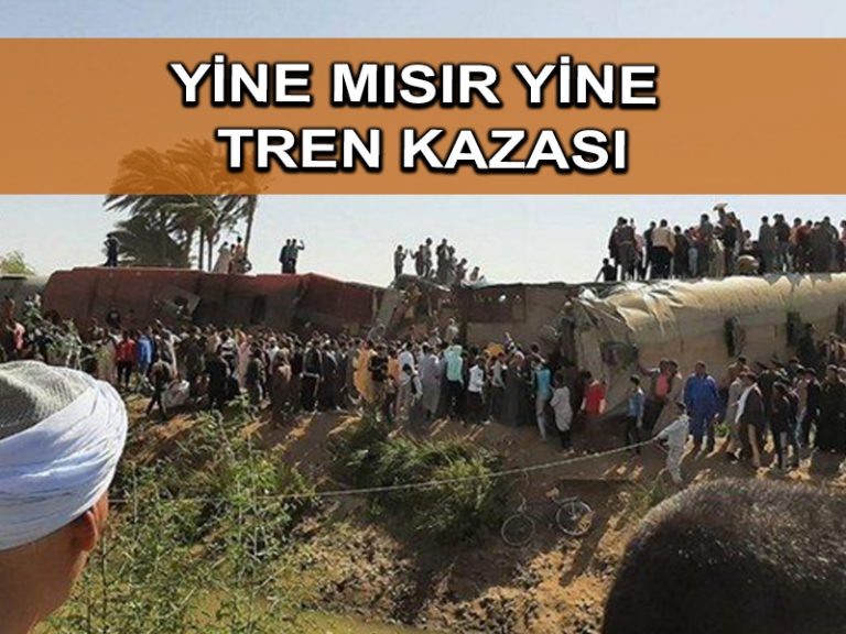 Mısır’da tren raydan çıktı: 15 yaralı