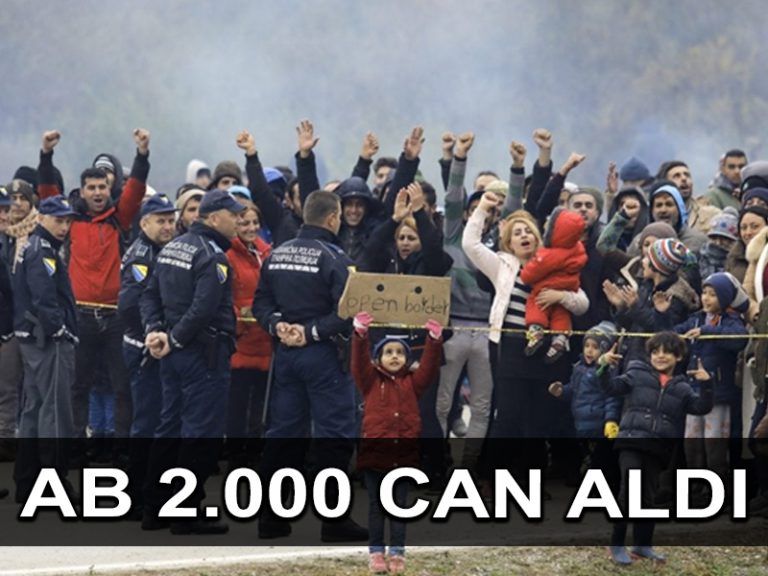 AB yüzünden en az 2.000 mülteci hayatını kaybetti