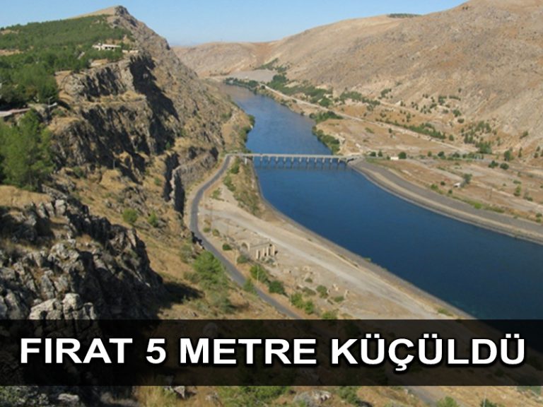 Fırat Nehri’nde su seviyesi 5 metre düştü alarmı