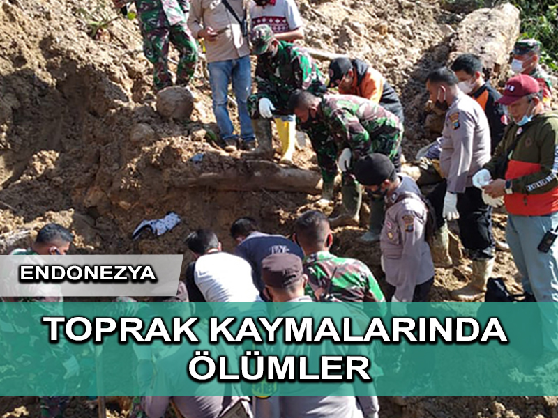 Endonezya’nın Sumatra adasında toprak kaymalarında en az üç kişi öldü