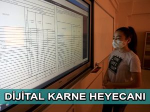 Öğrenciler karne heyecanını dijital ortamda yaşadı