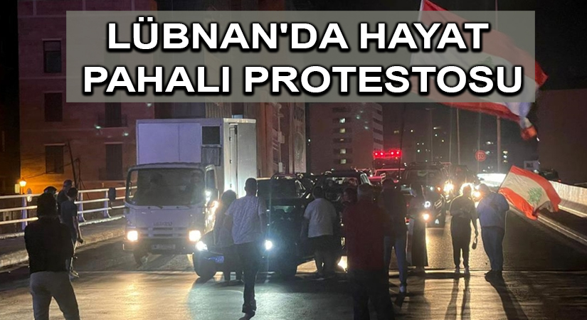 Lübnan’da hayat pahalı protestosu