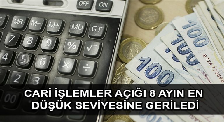 12 aylık cari işlemler açığı 8 ayın en düşük seviyesine geriledi