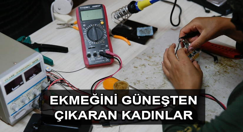 Suriyeli kadınlar güneş enerjili şarj cihazı üretimiyle ekonomik bağımsızlıklarını kazanmaya çalışıyor