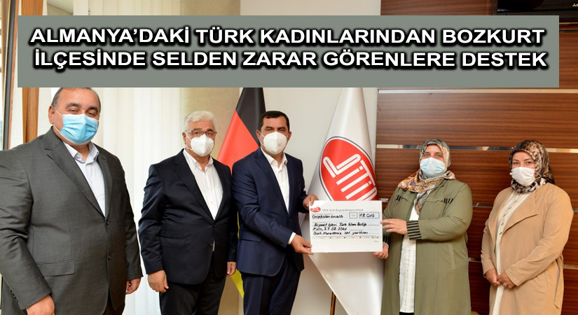 Almanya’daki Türk kadınlarından Bozkurt ilçesinde selden zarar görenlere destek