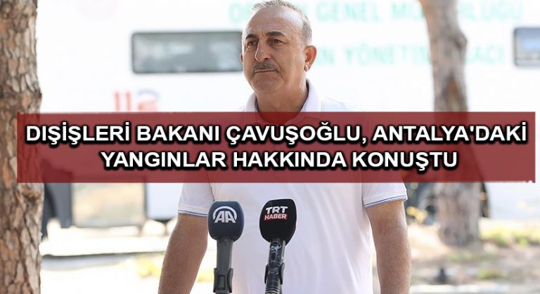 Dışişleri Bakanı Çavuşoğlu: Antalya’da bugüne kadar 19 noktada yangın başladı, 14 noktada kontrol altına alındı