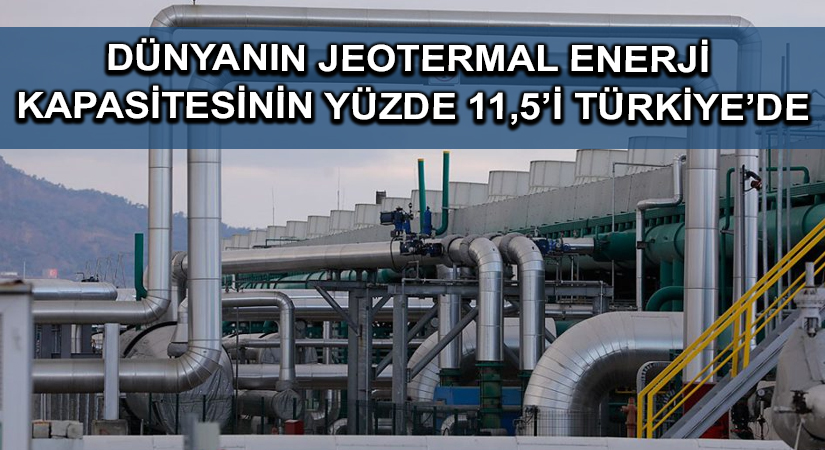 Dünyanın jeotermal enerji kapasitesinin yüzde 11,5’i Türkiye’de