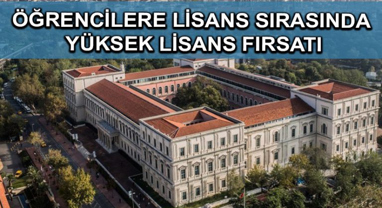 Öğrencilere lisans sırasında yüksek lisans fırsatı