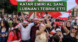 Katar Emiri Al Sani, Lübnan’ı tebrik etti