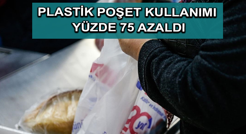 Plastik poşet kullanımı yüzde 75 azaldı