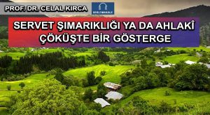 SERVET ŞIMARIKLIĞI YA DA  AHLAKÎ  ÇÖKÜŞTE BİR GÖSTERGE