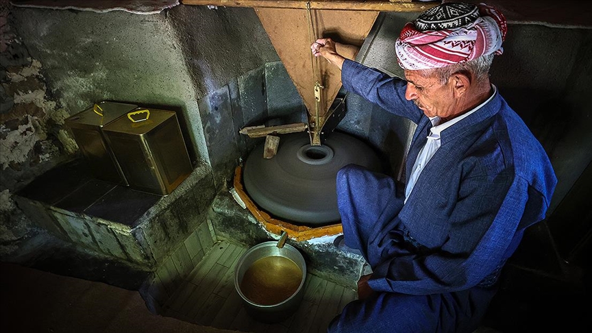 Çukurca’da geleneksel yöntemlerle hazırlanan tahin sofraları süslüyor