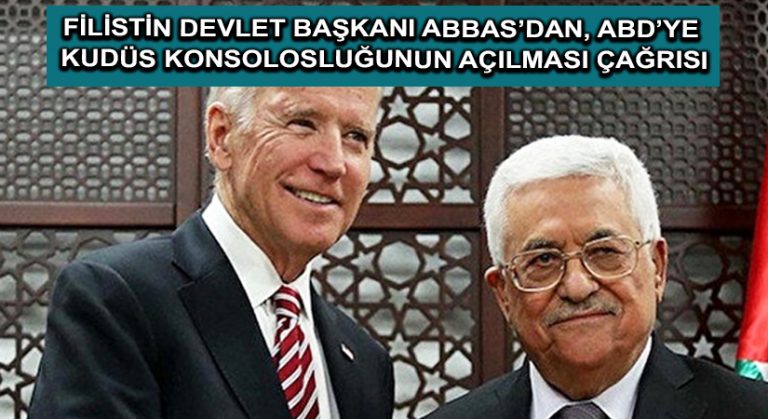 Filistin Devlet Başkanı Abbas’dan, ABD’ye Kudüs konsolosluğunun açılması çağrısı