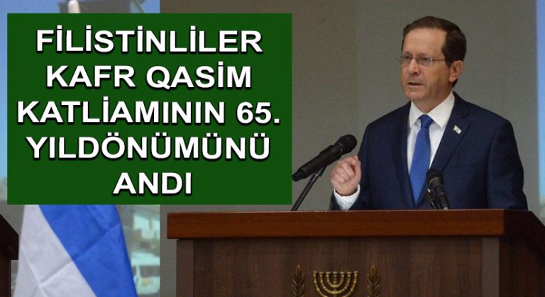 Filistinliler Kafr Qasim Katliamının 65. Yıldönümünü Andı