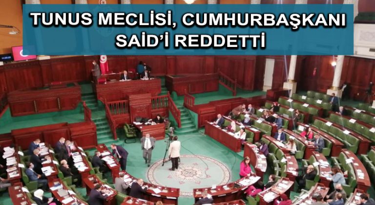 Tunus meclisi, Cumhurbaşkanı Said’i reddetti
